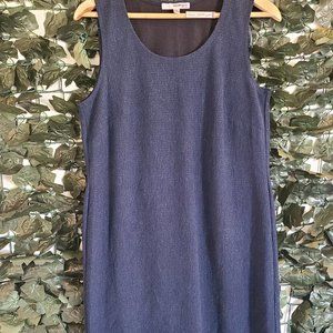 NWOT Studio One Navy Textured Dress